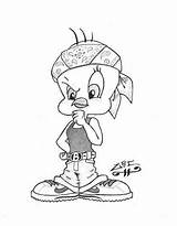 Gangster Coloring Tweety Pages Bird Drawing Mouse Gangsta Ghetto Mickey Drawings Spongebob Lowrider Sketch Cartoon Pencil Graffiti Characters Designs Sketches sketch template