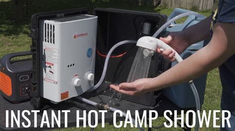 Instant Hot Camp Shower In A Box Youtube