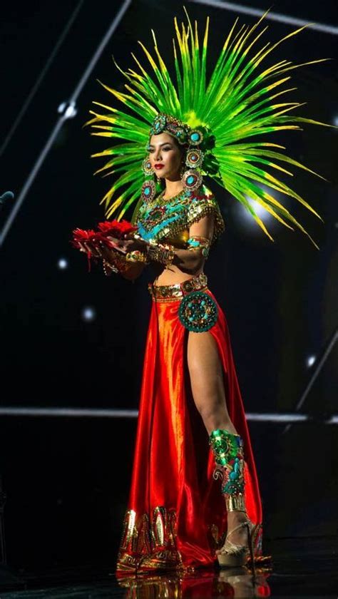 Miss Mexico Representing The Ancient Goddess Xochiquétzal