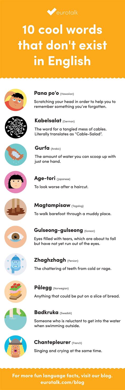cool words  dont exist  english infographic eurotalk blog