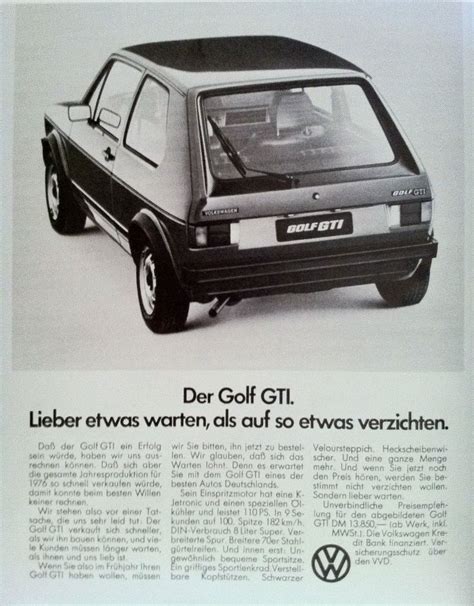 german golf gti car ad