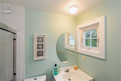 small awning window  installed   sharp  simple stylish bathroom home
