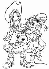 Digimon Coloring Pages Printable Kids sketch template