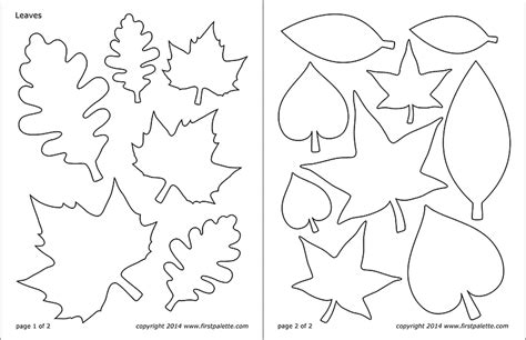 simple leaf coloring pages