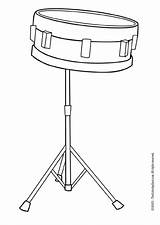 Drum Coloring Snare Drawing Printable Paintingvalley sketch template