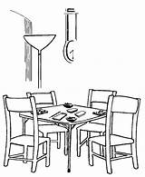 Coloring Table Pages Dining Room Furniture Colouring Color Book Getcolorings Preschooler Bridge Getdrawings Popular Printable Books sketch template