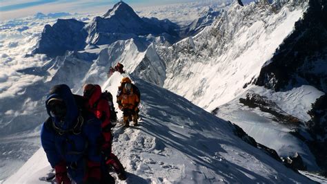 summit route opens  nepal side  sherpas scale mt everest mountain planet