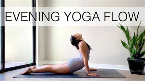 20 minute evening yoga flow daily routine to relax and unwind youtube