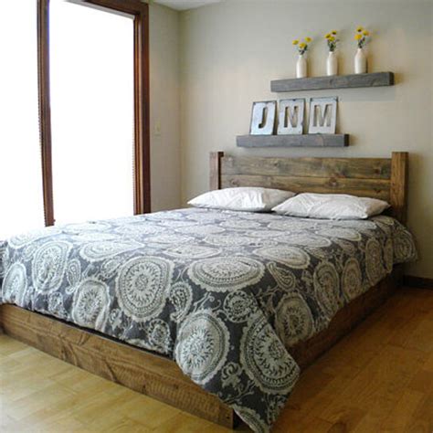 buy platform bed distressed wood bed quenn size platform