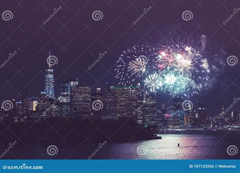 york city celebration stock photo image  skyline
