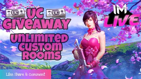 Pubg Mobile Unlimited Custom Rooms With Uc Giveaway Live