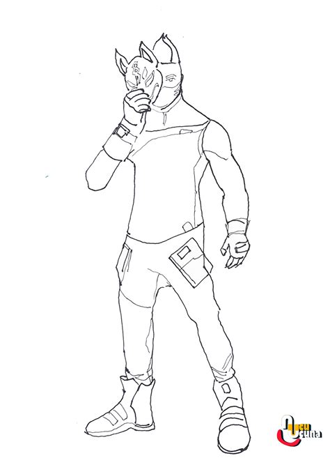 fortnite drift  coloring pages
