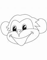 Monkey Face Coloring Pages Drawing Color Cat Minnie Mouse Clipart Printable Elmo Getdrawings Howler Getcolorings Print Popular Simple Library Colorings sketch template
