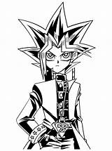Yugioh Coloring Pages Printable Kids Yu Gi Oh Gif sketch template