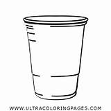 Cup Coloring Pages Vector sketch template