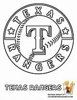 Coloring Baseball Pages Mlb Rangers Logo League Cubs Texas Chicago Major Kids Printable Book Clipart Red Sheets Sox Boston Teams sketch template