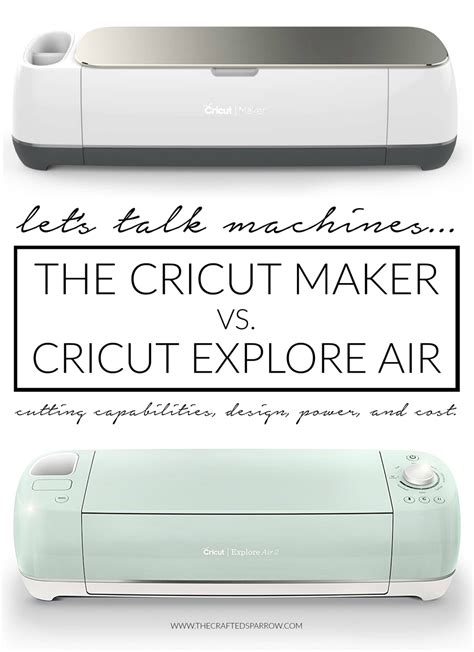 cricut maker  cricut explore air  cutting machines