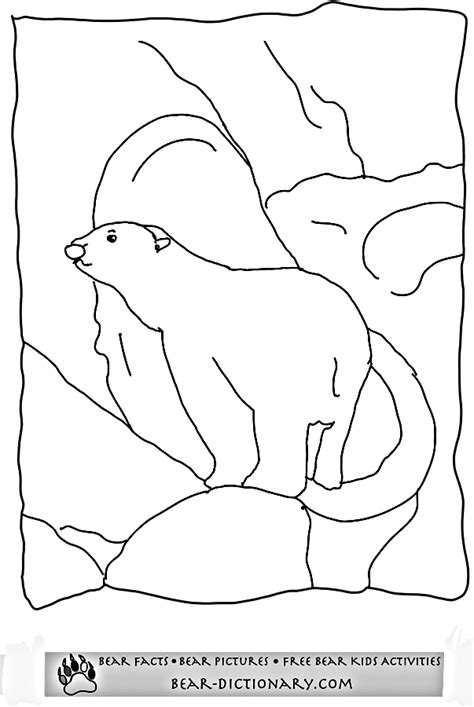 polar bear coloring pageshoraces fave polar bear printable coloring sheet