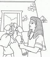 Joseph Coloring Egypt Pharaoh Pages Bible Dream Dreams Interprets Kids His Sunday Clipart Josephs Pharaohs School Coat Family Story Sheet sketch template