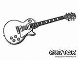 Guitar Coloring Pages Rock Kids Electric Guitars Yescoloring Roll Sheet Print Printable Music Star Instruments Colouring Guitarra Cool Musical Instrument sketch template