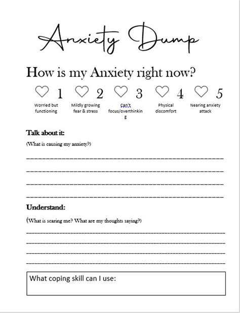mental health journal instant printable  anxiety depression