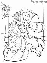 Beast Coloring Beauty Pages Belle Princess Disney Printable Dancing Colouring Sheets Color Print Cartoon Dance Recommended Choose Board Parentune Coloriage sketch template