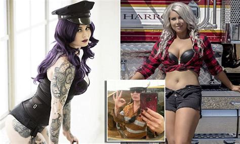 tattoo model claims she is world s sexiest truck driver daily mail online
