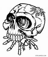 Totenkopf Skulls Lobanje Spiders Bojanke Nazad Cool2bkids sketch template