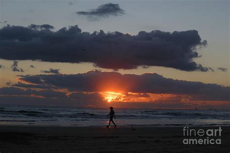 An Early Morning Stroll Along The Beach Photograph By Tn Fairey