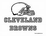 Browns Cleveland Coloring Football Pages Sports Nfl Colormegood sketch template