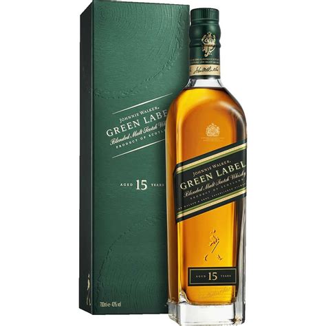 johnnie walker green label  year  blended scotch whisky cl roma wines