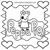 Pig Peppa Pages Coloring Friends Print Colouring Pdf Printable Getdrawings Getcolorings Colorings sketch template