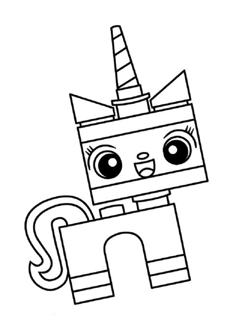 unikitty lego coloring pages dibujos  ninos toy story