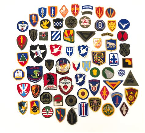 lot lot  assorted vintage military patches