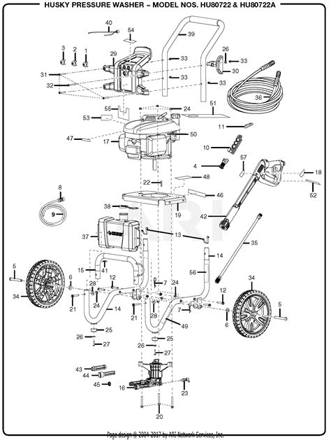homelite hu pressure washer parts diagram  general assembly
