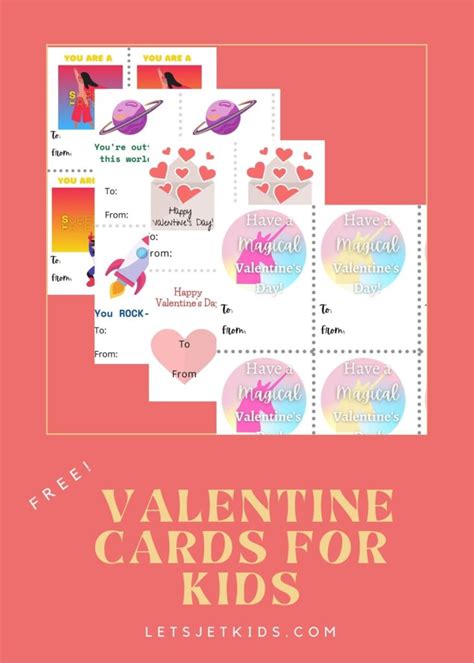 printable valentines cards  kids lets jet kids
