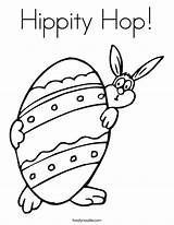 Coloring Hop Hippity Easter Bunny Twistynoodle Chick Login Egg Built California Usa Noodle Print sketch template