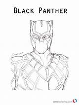 Panther Coloring Movie Pages Printable Marvel Print sketch template