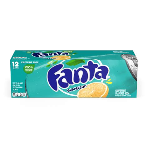 fanta grapefruit soda fruit flavored soft drink  fl oz  pack walmartcom
