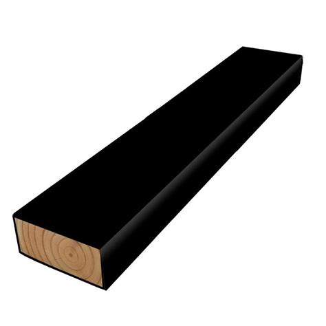 Woodguard 2 In X 4 In X 8 Ft 2 Syp Polymer Coated Black Pressure