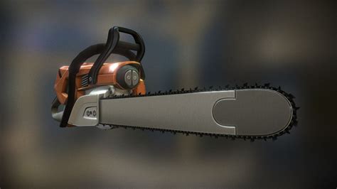 animated chainsaw  poly version buy royalty   model  dhaupt atdennish