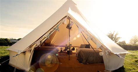 glamping campsites  red sky tent  visit bristol