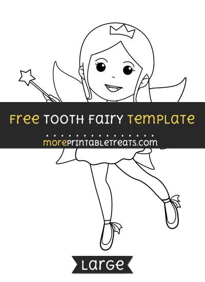 tooth fairy template large