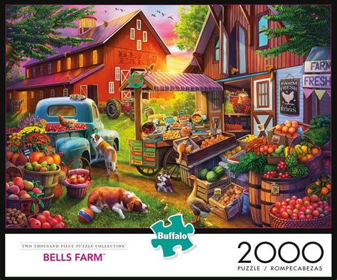 buffalo games  thousand piece puzzle collection bells farm