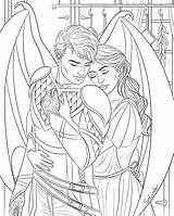 Coloring Pages Fairy Book Acotar Draw Commissioned Often Ve Been So Adult Instagram Visit Elain Choose Board sketch template