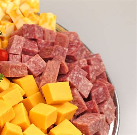 meat cheese platter cubed  star party world indoor party place