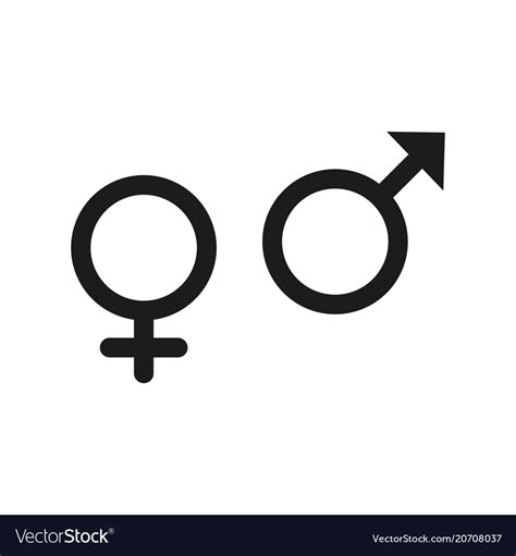 gender icon in trendy flat style isolated on grey vector image