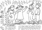 Domund Catequesis Misiones Descarga Shalom sketch template