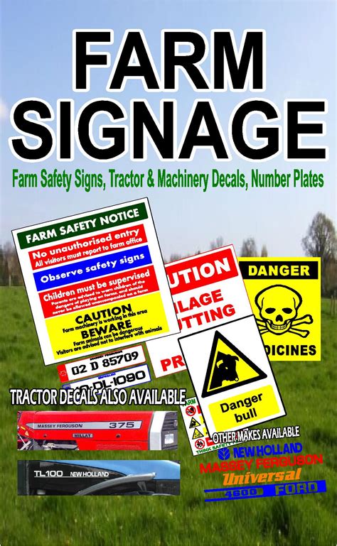 safety signs farm safety signs sign