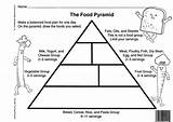 Pyramid Food Kids Worksheets Blank Healthy Worksheet Coloring Printable Eating Print Sheets Health Pyramids Pdf Diet Lessons Pages Draw School sketch template